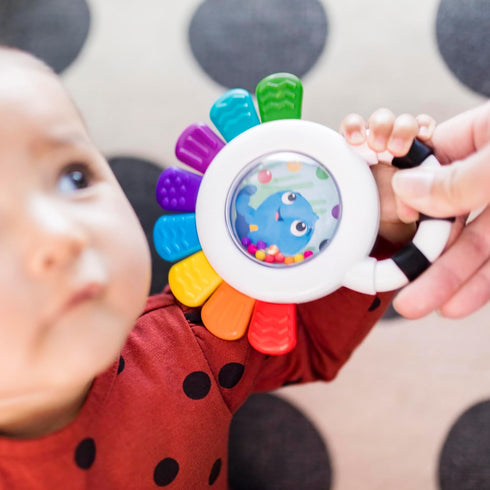 Baby Einstein Outstanding Opus The Octopus Sensory Rattle & Teether Multi-Use Toy, BPA Free & Chillable, 3 Months & up, Multicolored...