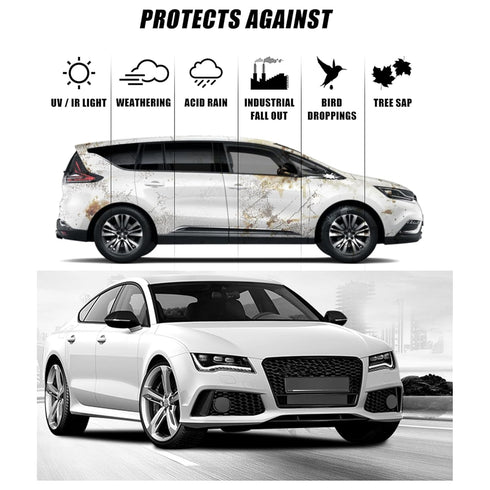 10H Nano Ceramic Coating for Cars, 50ML High Gloss Anti-Scratch SiO2 Ceramic Car Coating Kit, Plastic, Glass, Wheel Polishing, Hydrophobic, Long L...