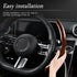 Car Wood Grain Steering Wheel Cover, Anti-Skid Segmented Auto Steering Wheel Protector, Automotive Interior Accessories, Universal for Most Vehicl...