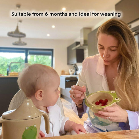 Nuby Rice Husk Baby Bowl - Eco-Friendly Tableware - 100% Compostable and Biodegradable - 6+ Months...