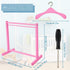 11 Pcs Doll Garment Rack with Wooden Dolls Clothes Hanger 11.8 Inches Doll Closet Mini Doll Clothes Hangers Doll Wardrobe Furniture Accessories fo...