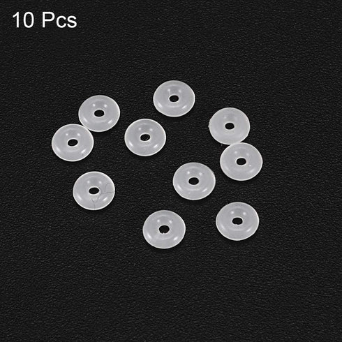 uxcell Silicone O-Rings, 4mm OD 1mm ID 1.5mm Width VMQ Seal Gasket for Compressor Valves Pipe Repair, White, Pack of 10...