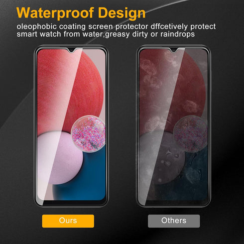 3 Pack Privacy Screen Protector for Samsung Galaxy A12/A13/A13 LTE/A32 5G/A03S/A02S, Anti Spy Tempered Glass 9H Hardness, Black Protector Anti Spy...