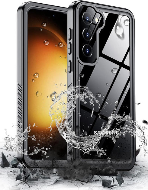 Hualele for Samsung Galaxy S23 Case Waterproof, Built in Lens & Screen Protector Rugged Full Body Protective Military Grade Drop Protection IP68 U...
