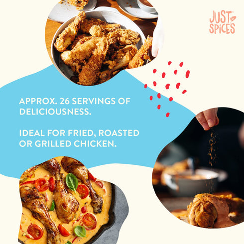 Just Spices Chicken Allrounder, 2.29 OZ I Poultry spice mix to cook, grill and roast chicken like a pro I Use as spice mix, dry rub or marinade...