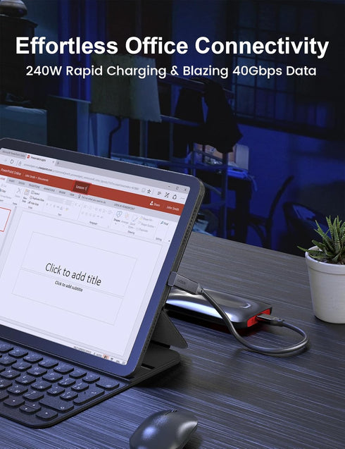 XAOSUN 90 Degree USB C to C Adapter Mixed Pack (240W 40Gbp 8K),Right Angle USB C Male to USB C Female Adapter, USB4 Type C Power Data Extender for...