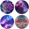 Multi-Function Cell Phone Stand, Mandala Purple Galaxy Expanding Stand Grip for Smartphones and Tablets (4 Pack), PENGY-46...