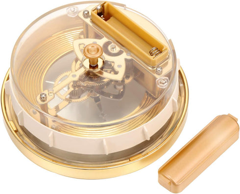 Hicarer 4 1/16 Inch Gold Skeleton Clock Insert with Gold Bezel...