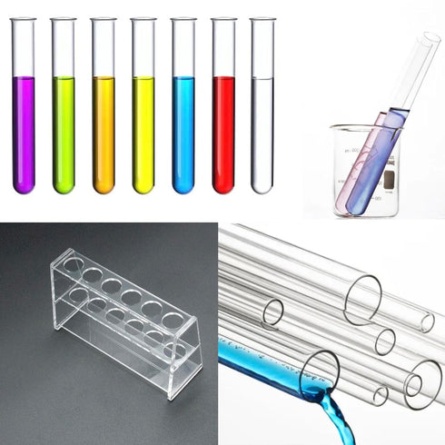 Acrylic Test Tube Holder Rack for 10ml Centrifuge Tubes Clear?Holds 13-16mm Tubes (10ml, 6 Wells)...