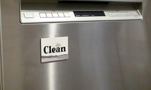 Boho Decor Dishwasher Magnet Clean Dirty Sign, Strong Clean Dirty Magnet for Dishwasher, Universal Dirty Clean Dishwasher Magnet Indicator for Kit...
