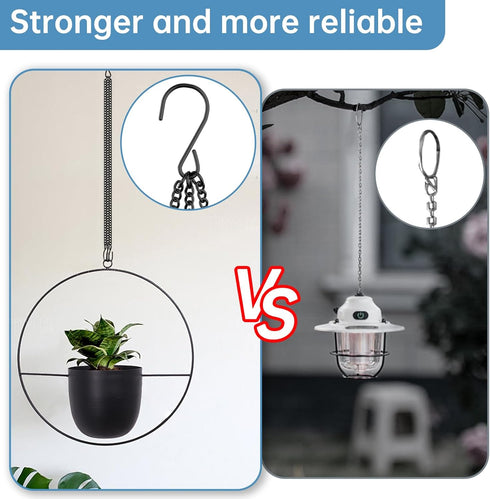 ZMTECH Pack of 3 Hanging Chains (24 Inch) for Plants Flower Pot Basket Chains Hangers for Lanterns, Bird Feeders, Planters and Other Ornaments...