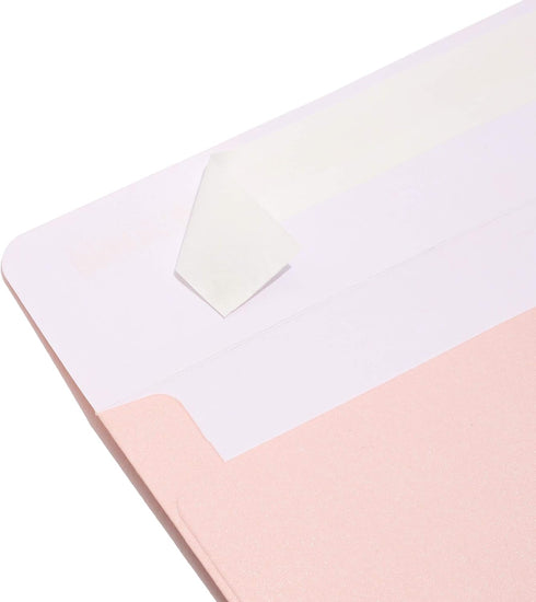 50 Pack A1 Premium Invitation Envelopes for Wedding, Metallic Pink, Mini Sized (3.6 × 5.1 In)...
