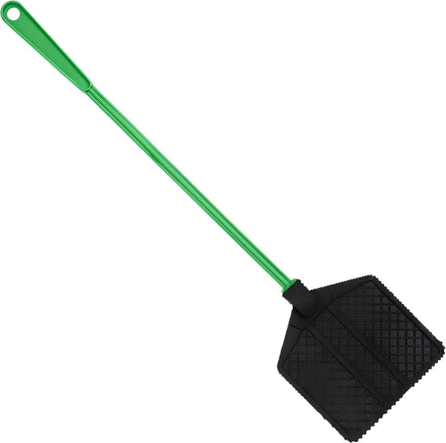 Rubber Fly Swatter, Long Fly Swatter Pack, Fly Swatter Heavy Duty, Light Green Color (3 Pack)...