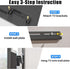Drywall Studless TV Wall Mount, No Stud TV Wall Mount for 12-55 Inch TVs, Drywall TV Mount Load Up to 100 Lbs, Low Profile, VESA 100x100mm to 400x...