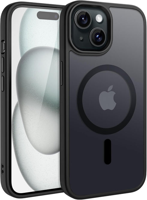CACOE Magnetic Case for iPhone 15 2023 6.1 inch-Compatible with MagSafe & Magnetic Car Phone Mount,Anti-Fingerprint TPU Thin Phone Cases Cover Pro...