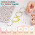 1450 Pieces Letter Beads Kit, 4x7 mm Gold Acrylic Alphabet Beads Letter Beads for Jewelry Making Number Beads Heart Beads Friendship Bracelet Bead...