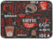 Coffee Theme Beans Dish Drying Mat for Kitchen Counter 18 x 24 Inch Absorbent Microfiber Dry Dishes Mats Drainer Mat Dish Drying Pad for Counterto...