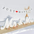 VIOPVERY Mr and Mrs Sign for Wedding Table,Large White Mr and Mrs Sign,Wooden Letters,Mr & Miss Sign with Just Married Banner Wedding Decorations ...