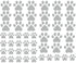 49 Pieces/Set Dog Paws Wall Decals Vinyl Pawprints Sticker Animal Footprint Wall Art Decoration for Kids Boy Girl Baby Nursery Bedroom Living Room...