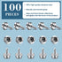 Boat Canvas Snaps Stainless Steel Screw Boat Cover Snaps Metal Snaps 3/8 Inch Socket Snap Screw Stud Canvas Snap Tool for Boat Covers (24 Pcs)...