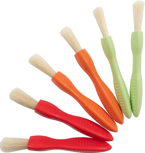 READY 2 LEARN Triangle Grip Paint Brushes - Set of 6 - 3 Sizes - 18m+ - Easy to Grip Paint Brushes for 2, 3 and 4 Year Olds - Encourage Writing Gr...