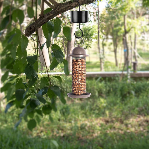 Large an.t Moat for Hummingbird Feeders, 2 Pack Black Hummingbird Feeders Parts for Outdoors with 2 Clean Brushes (black-2pc)...