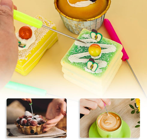 6Pcs Cookie Scribe Tool Sugar Stir Needle Cookie Decorating Supplies DIY Baking Pin for Royal Icing Biscuit Coffee Sugarcraft Handcraft with Stora...