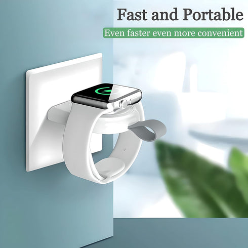 Wireless Charger for Apple Watch (2 Pack), USB Portable Magnetic Fast Charging Travel Car Chargers for iWatch Compatible with Series 9 8 7 SE 6 5 ...
