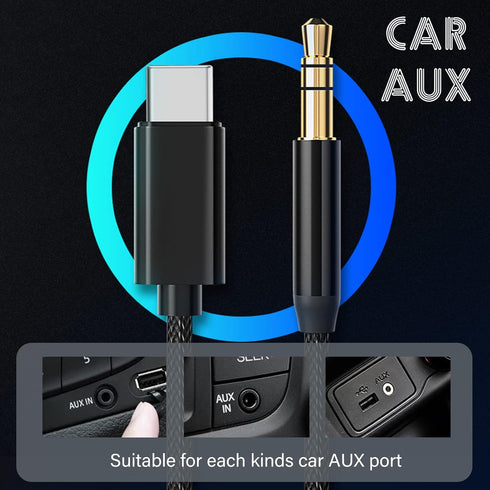 USB C to 3.5mm Male Headphone Jack Adapter, USB Type C to Aux Audio Dongle Cable for Car Audio Equipment Compatible with Galaxy S22 S21 S20 S10 S9...