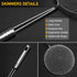 Set of 3 Spider Strainer Stainless Steel Skimmer Spoon for Cooking and Frying Spaghetti Pasta Food Solid Kitchen Utensils Metal Ladle with Handle ...
