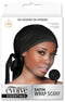 Evolve Satin Wrap Scarf, Black...