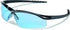 MCR Safety DL113 Dallas Safety Glasses with Polished Black Frame and Light Blue Lens...