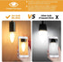 BRIMAX F15 8W Led Porch Light Bulb Outdoor, E26 Medium Base LED Post Bulb for 75W - 80W Incandescent Equivalent,Dimmable 2700K Warm White Flame Wr...