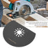 10Pcs Oscillating Saw Blades 80mm/3.1inch High Carbon Steel Semicircle Oscillating Multitool Quick Release Kit for Sanding, Grinding and Cutting...