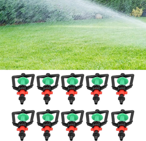 HEEPDD 10 Pcs Drip Irrigation Spray Agricultural Irrigation Equipment Drippers Emitters, Rotating G Type Micro Nozzle Garden Irrigation Drippers f...