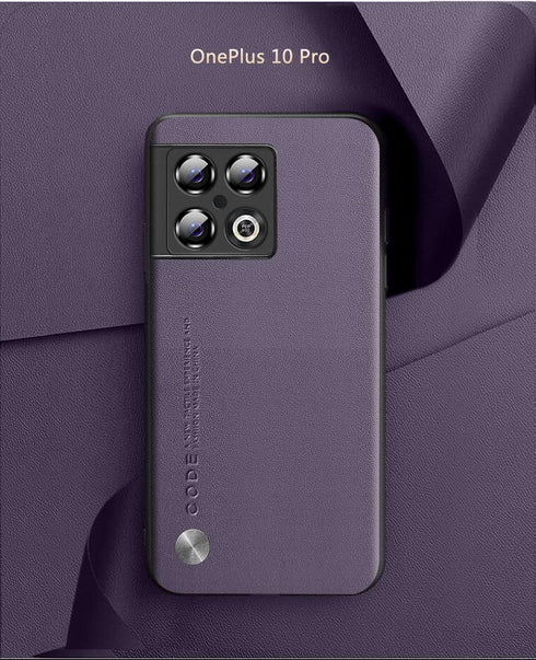 for OnePlus 10 Pro Case 5G, Soft TPU Artificial Leather Back, Extremely Light Ultra-Light Cover, Anti-Fingerprint-Scratch Camera Protection Phone ...