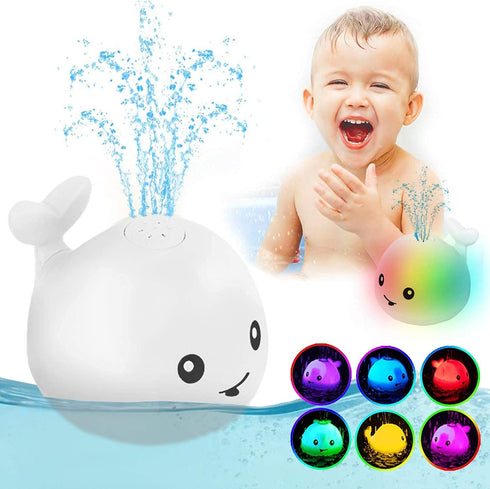 ZHENDUO Baby Bath Toys, Rechargeable Bath Toys, Whale Spray Water Bath Toy, Sprinkler Bathtub Shower Toys for Toddlers Kids Boys Girls, Pool Toy f...