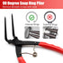 Snap Ring Pliers, 90 Degree Long Nose Pliers Internal Master Cylinder Heavy Duty Retaining Ring Plier Pliers, Bent Lock Circlip Pliers for Trucks ...