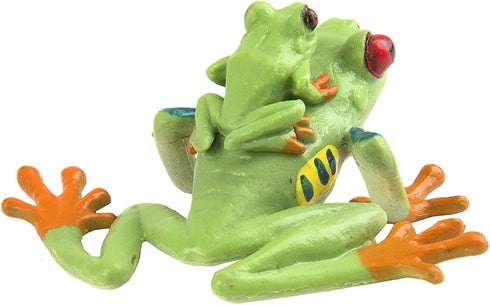 Safari Ltd. Red-Eyed Tree Frog with Baby - Hand-Painted, Lifelike 2.75" Model Figure - Fun Educational Toy for Boys, Girls & Kids Ages 3+...