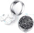 HONEY BEAR Round Retro Pattern Carved Print Button Covers Cufflinks for Men Ordinary Shirt...