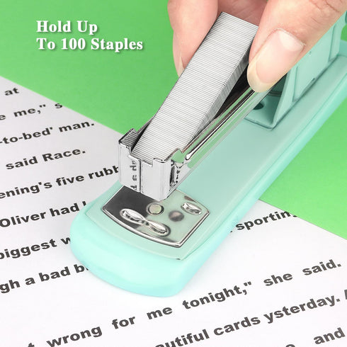 Stapler, Office Stapler, Desktop Stapler, Stapler for Desk(Green)...