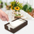 Wooden Napkin Holder Paper Guest Towels Holder for Bathroom Napkin Holder Disposable Hand Towel Tray for Countertop Rustic Table Napkin Holder Far...
