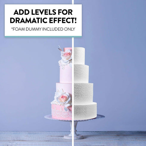 8 x 4 Inch Cake Dummy – Styrofoam Fake Cake for Decorating, Display & Practice, by Global Sugar Art...