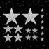 16 Pcs Star Iron On Patches Rhinestone Patches Iron On Silver Stars Sequin Star Stars That Glitter White Fabric Stars for Jeans Bags Hats Repair D...