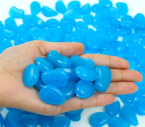 Glow Stones, Glowing in The Dark Pebbles 150pcs for Walkways, Window, Yard Grass, Driveway, Outdoor Decor DIY Decorative Gravel Stones, Fish Tank ...