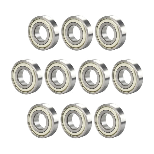R1660ZZ 10 PCS Deep Groove Ball Bearing 6×16×5mm Double Metal Shielded Ball Bearing Chrome Steel P0 Z2 Bearing for Industrial Machine,Power Tools ...