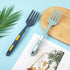 2pcs Silicone Cooking Forks, Multifunctional Cooking Fork Spaghetti Fork Heat Resistant Nonstick Blending Fork for Kitchen Cooking Baking Stir Mix...
