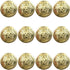 12 Piece Metal Blazer Button Set - for Blazer, Suits, Sport Coat, Uniform, Jacket 25mm (Gold)...