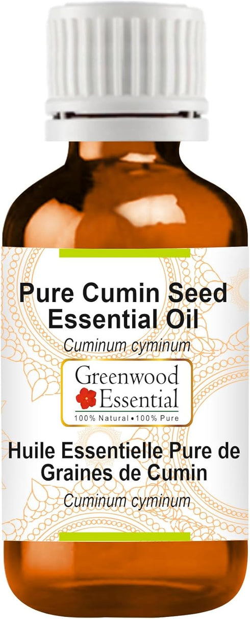 Pure Cumin Seed (Jeera) Essential Oil (Cuminum cyminum) Steam Distilled 5ml (0.16 oz)...