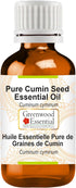 Pure Cumin Seed (Jeera) Essential Oil (Cuminum cyminum) Steam Distilled 5ml (0.16 oz)...